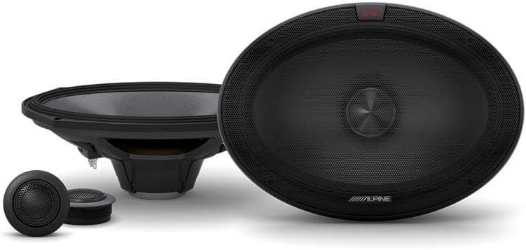 Alpine R-S69C.2, R Series 6x9 2 Way Component Car Speakers - 300 Watts Peak