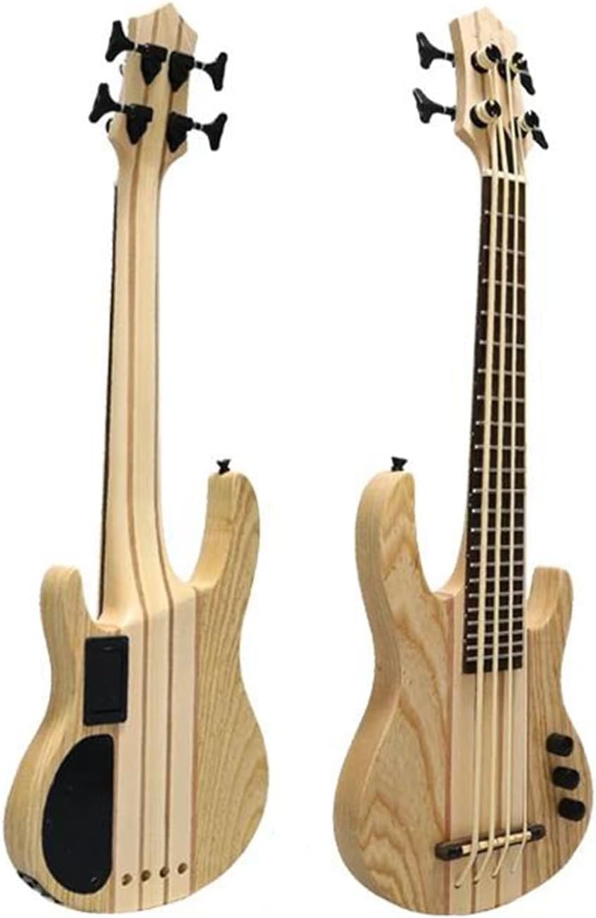 Adult Ukulele Electric Ukulele Bass Guitar 30 Inch 4 String Mini Bass Electric Guitar Pickups Maple Ash