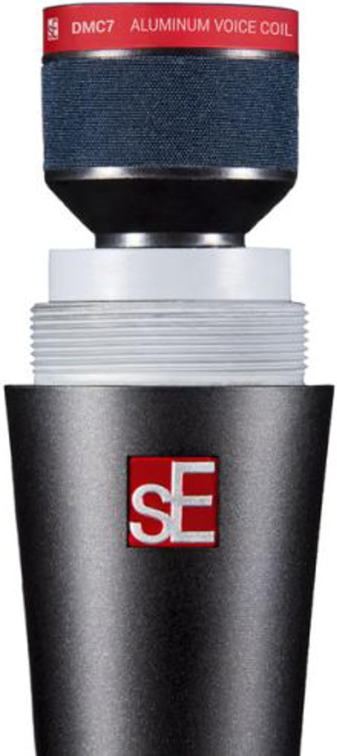 SE ELECTRONICS V7 Dynamic Microphone for Singing, Speech & Studio Recording - XLR Handheld Professional Microphone with Supercardioid Aluminum Voice Coil for Huge Gain Before Feedback - Grey