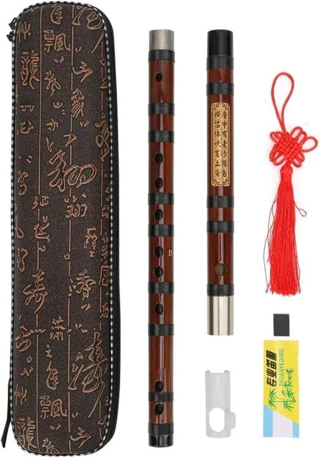 Flute Engraved Solid Set Traditional Wind Instrument