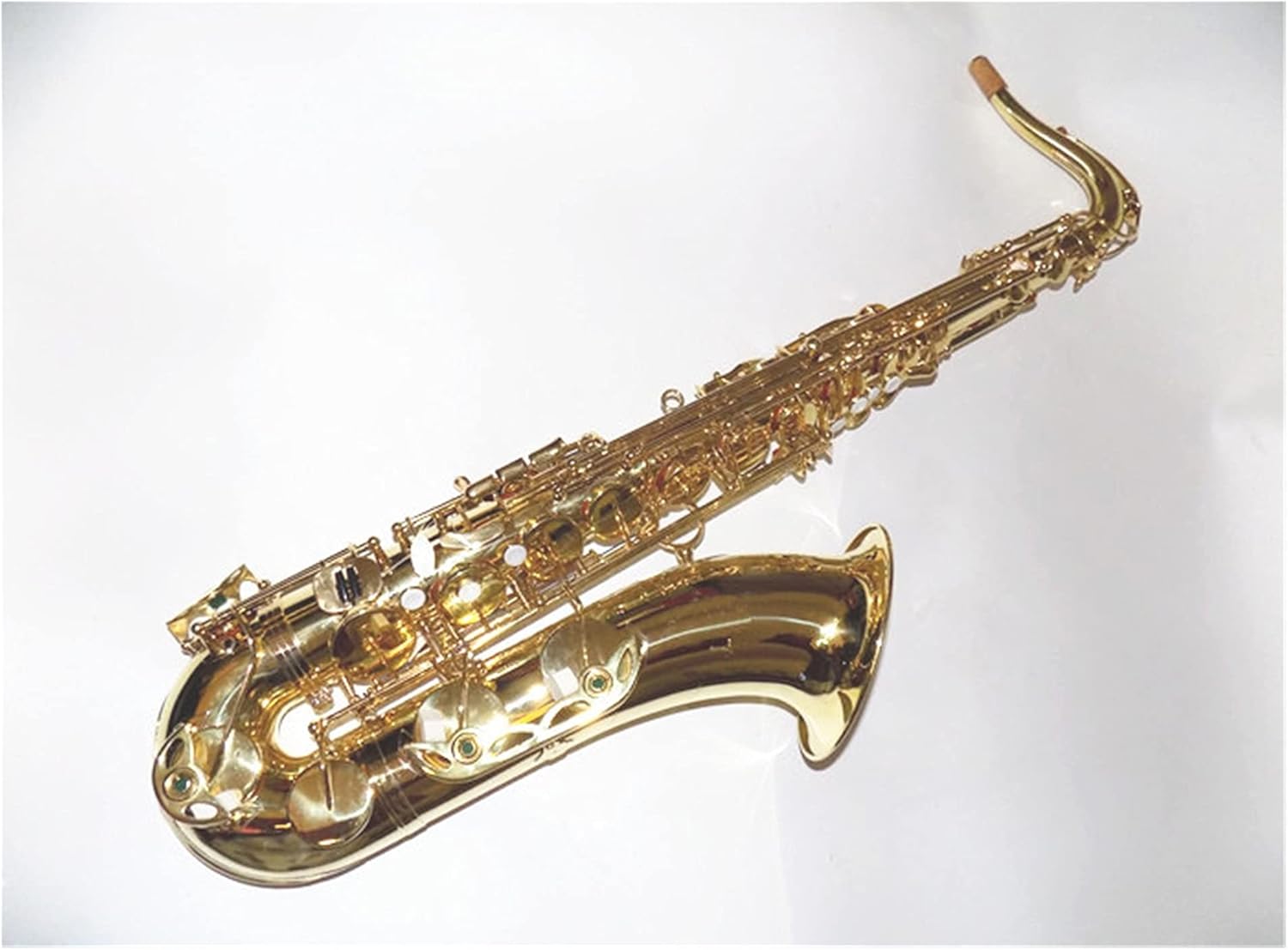 Professional Bb Tenor Saxophone with Case for Wind Musical Instruments Brass Yellow Professional Saxs Saxophone Straight