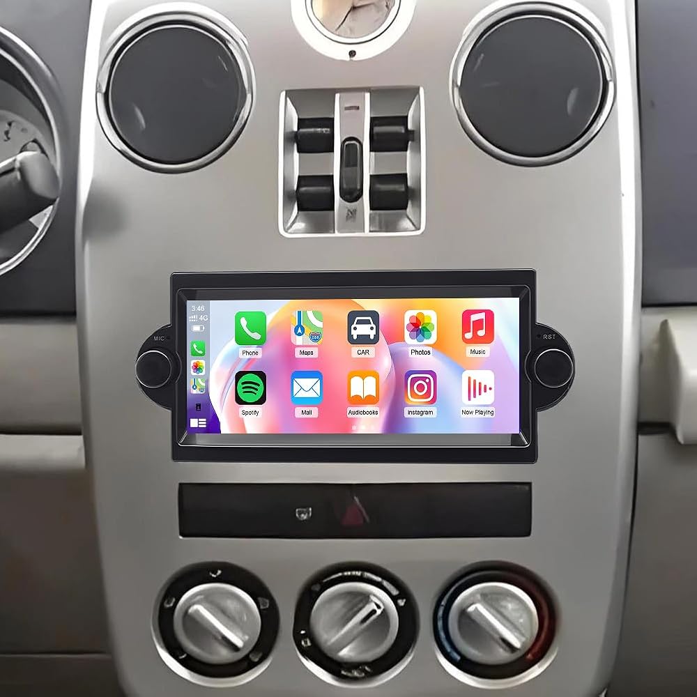 Double Din Car Stereo Upgrade Radio for Chrysler PT Cruiser 2006-2008 with Carplay Android Auto,6.86