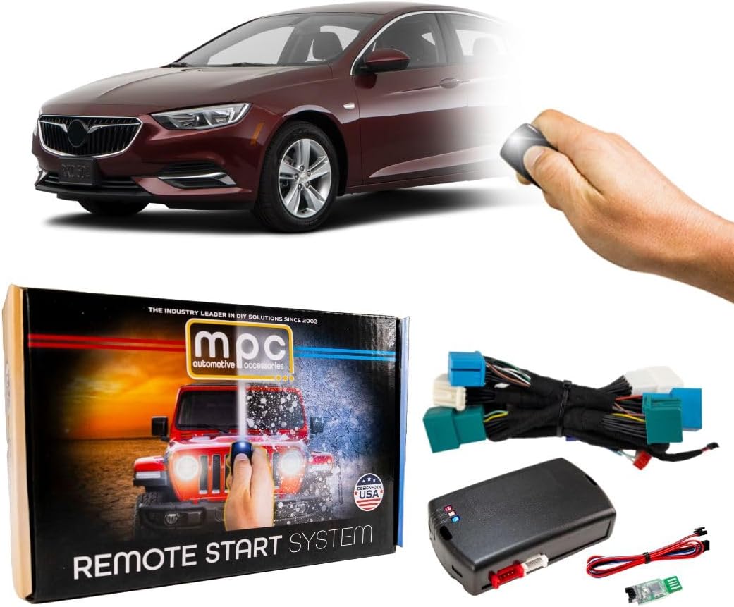 MPC Remote Start Kit Compatible with Buick Regal 2011-2019 || Push-to-Start || Uses Factory Fob || Includes Software Loader || Premier USA Tech Support
