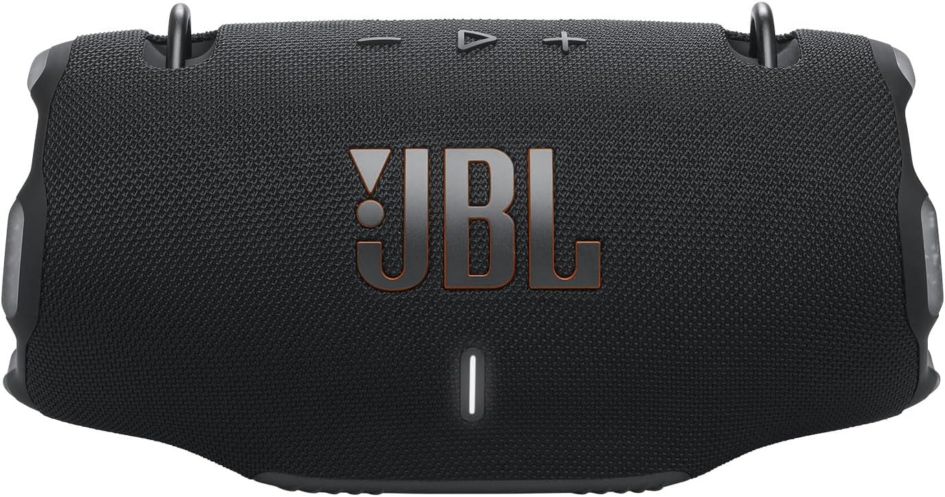 JBL Xtreme 4 Black Portable Bluetooth Speaker w/divvi! Hardshell Case Bundle