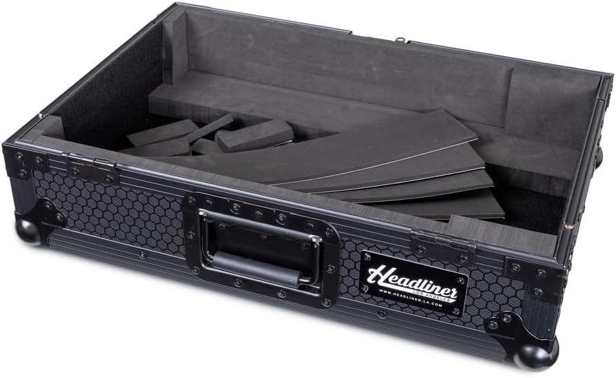 Headliner Pitch Black CDJ/DJM Flight Case Compatible with Most Standard Media Players and Club Mixers