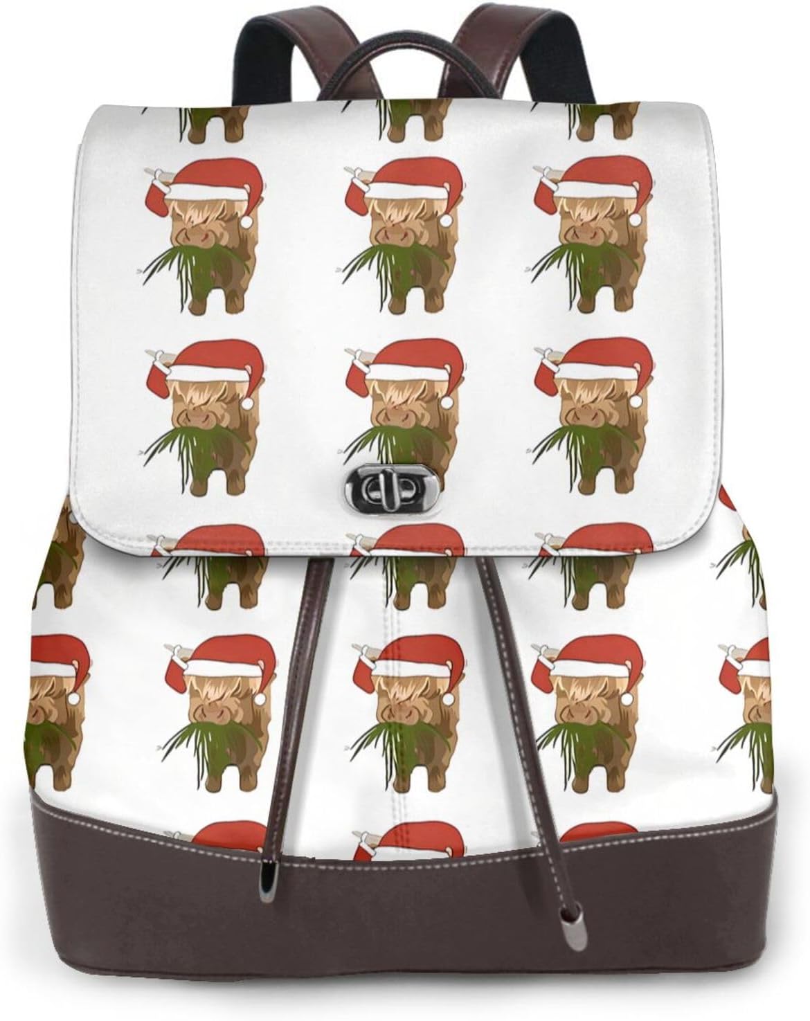 Calf grazing for Womens Backpack Purse Microfiber PU Anti-theft Large Fashion Designer Travel Bag Ladies Shoulder Bags