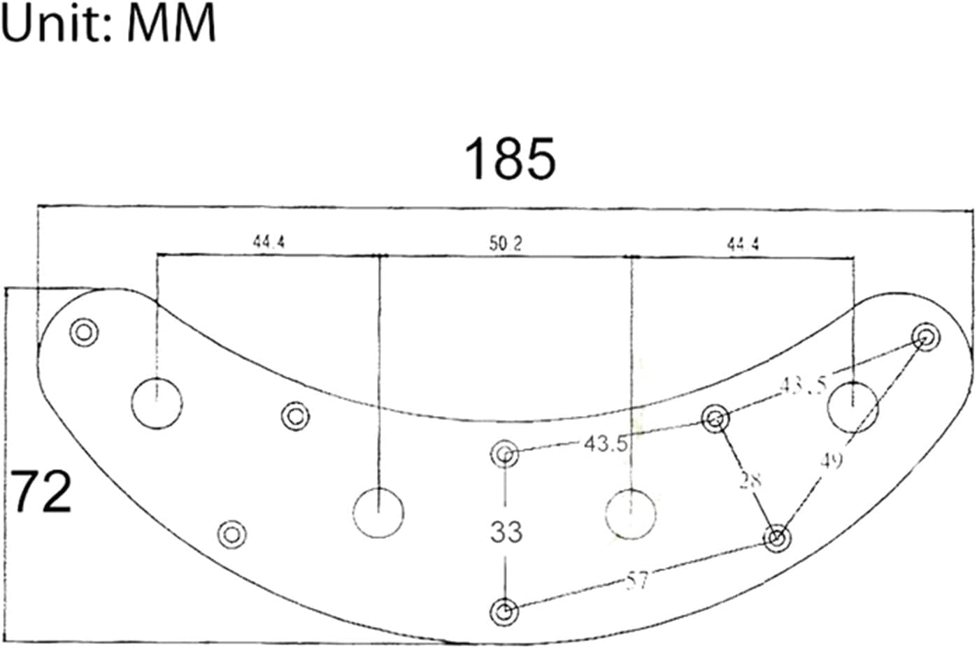 KESHUO Electric Guitar Wiring Harness Chrome Control Plate Pre Wired Loaded Converter for Bass Guitar