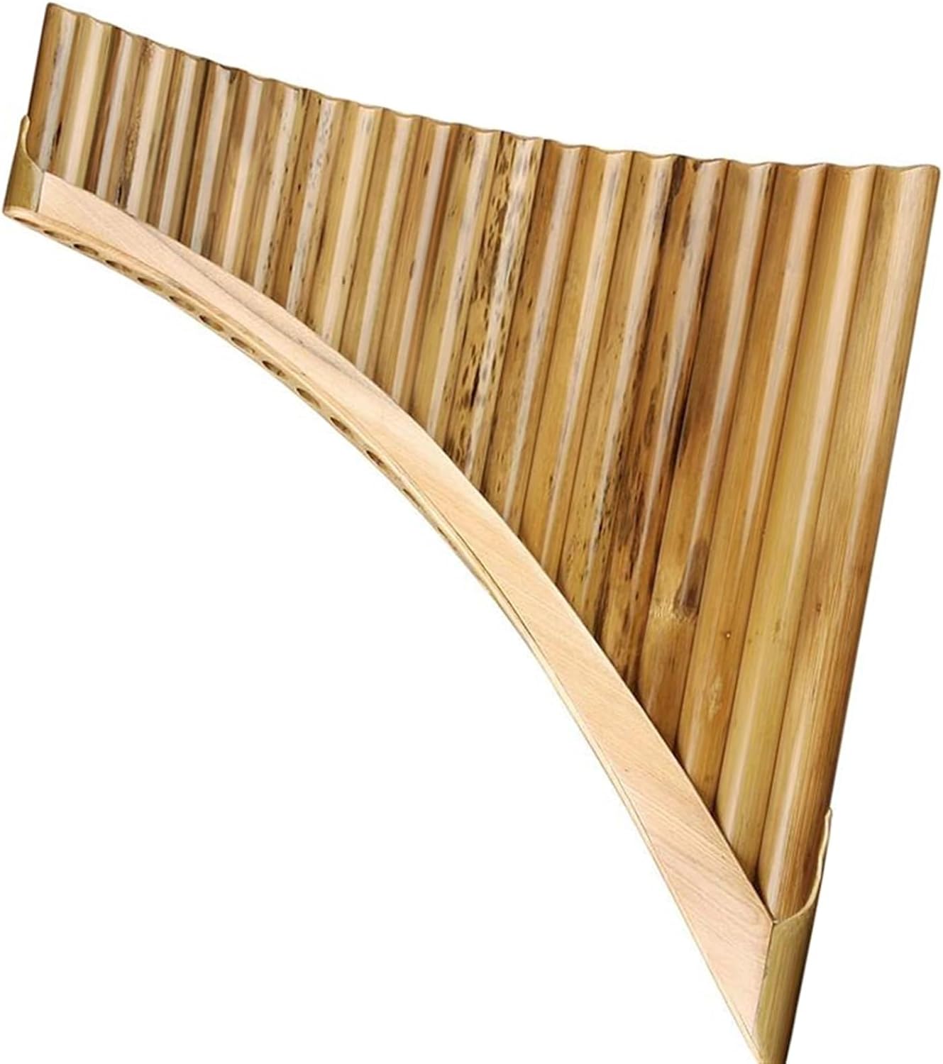Left/Right Hand 25 Pipes Pan Flute C Key Woodwind Instrument Handmade Pan Pipes(Color:Right hand)