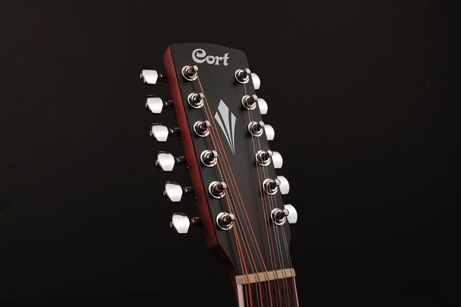 Cort GAMEDX12OP Grand Regal Acoustic Electric (12 String) Cutaway Guitar, Open Pore