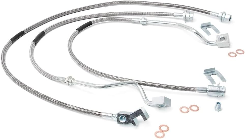 Rough Country Stainless Brake Lines for 1999-2004 Ford Super Duty - 89717