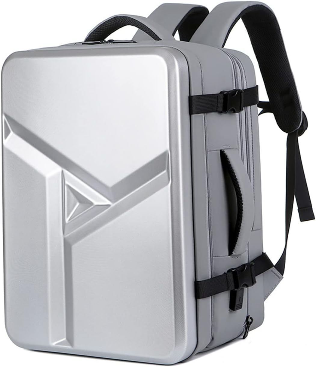 Hard Shell Laptop Backpack for Men,35L Expandable Business Travel Backpacks,Large Waterproof Computer Bag fit 17 Inch Gaming Bag with USB Port & Wet Pocket