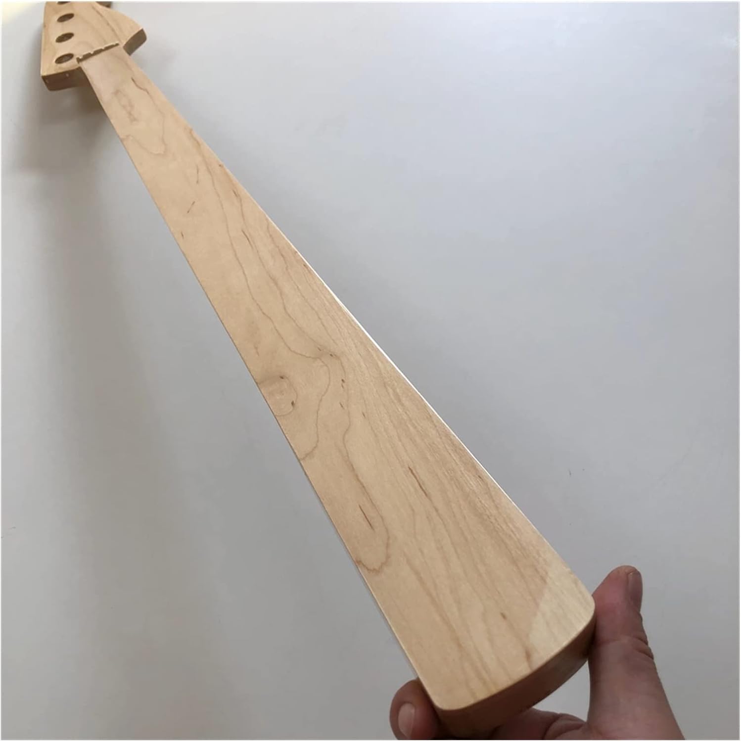 TSTS Fretless Electric Bass Guitar Neck 20 Fret 34inch Maple Fingerboard 4 String Nut 38mm Guitar ​Neck Replacement