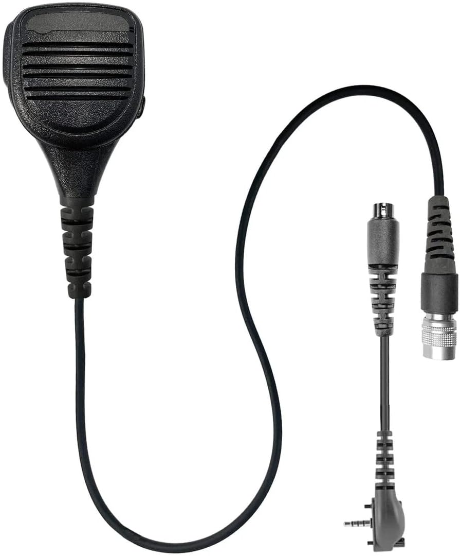 Straight Cable Replacement Loud Speaker Hand Mic - No Quick Disconnect Adapter