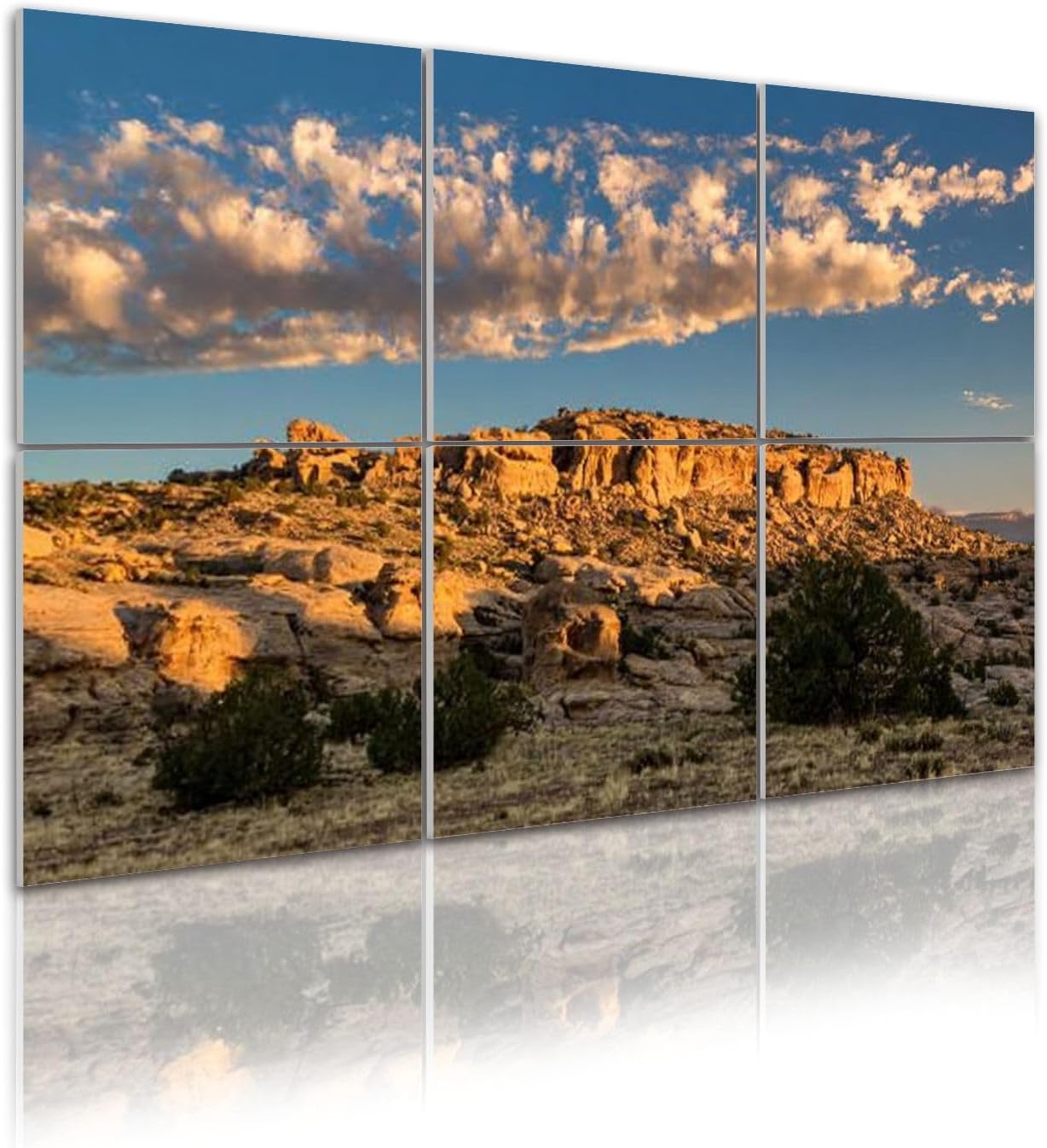 6 Pack Art Acoustic Panels Beautiful mountain landscape New Mexico Sound Absorbing Panel 48