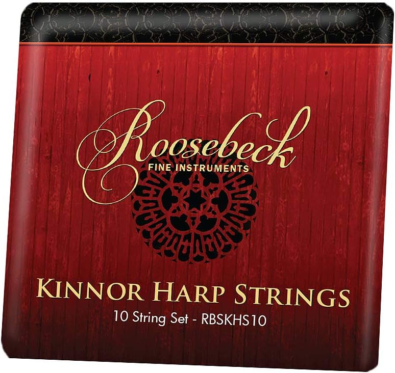 Mini Kinnor King Davids Harp Light Renaissance W/Gig Bag & Tuning Tool, Kinnor Harp Replacement String Set & Snark Clip-On Chromatic Tuner