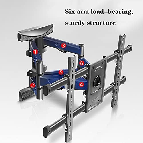 TV Wall BracketTV Mount Full Motion Swivels Extension Tilt Rotation for Most 37-80 Inch TVs, Adjustable TV Wall Mount Bracket with Max 600x400mm Up to 1270 Lbs TV Bracket