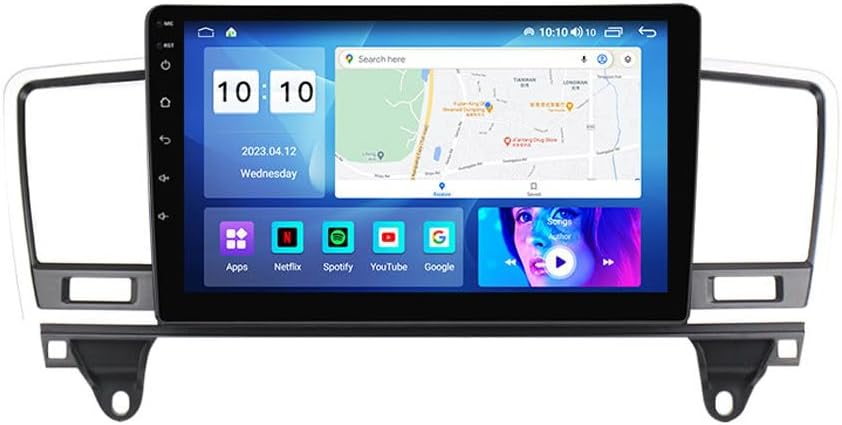 Android Car Stereo for Benz M-Class 2011-2015,9 inch IPS Touchscreen with Upgrade Wireless CarPlay & Android Auto,WiFi/GPS,Support SWC and Subwoofer,8-Core 8G+256G