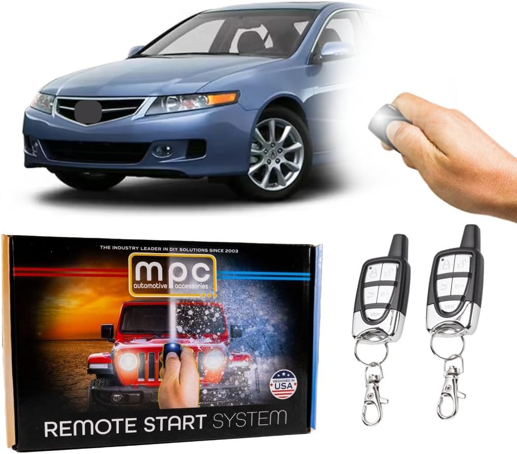 MPC Complete Remote Start Kit Compatible with Acura TSX 2004-2008 - (2) 5 Button Remotes
