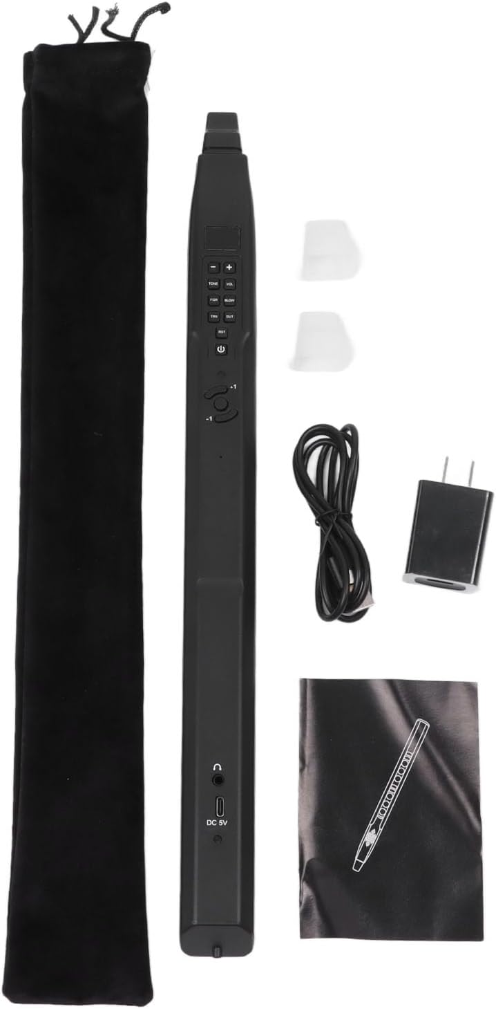 13 Tones Electric Blowpipe Mini Saxophone Electronic Wind Instrument with Low Power Consumption Design US Plug 100‑240V