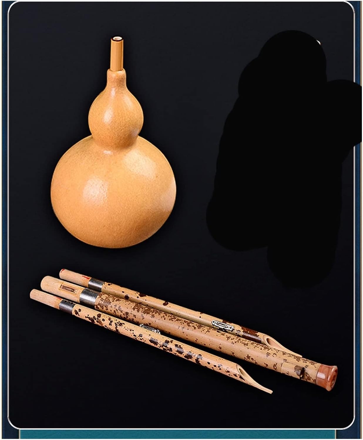 FLFL Hulusi Hulusi Performance Type Sound Quality Transparent Musical Instrument Hulusi (Size : F)