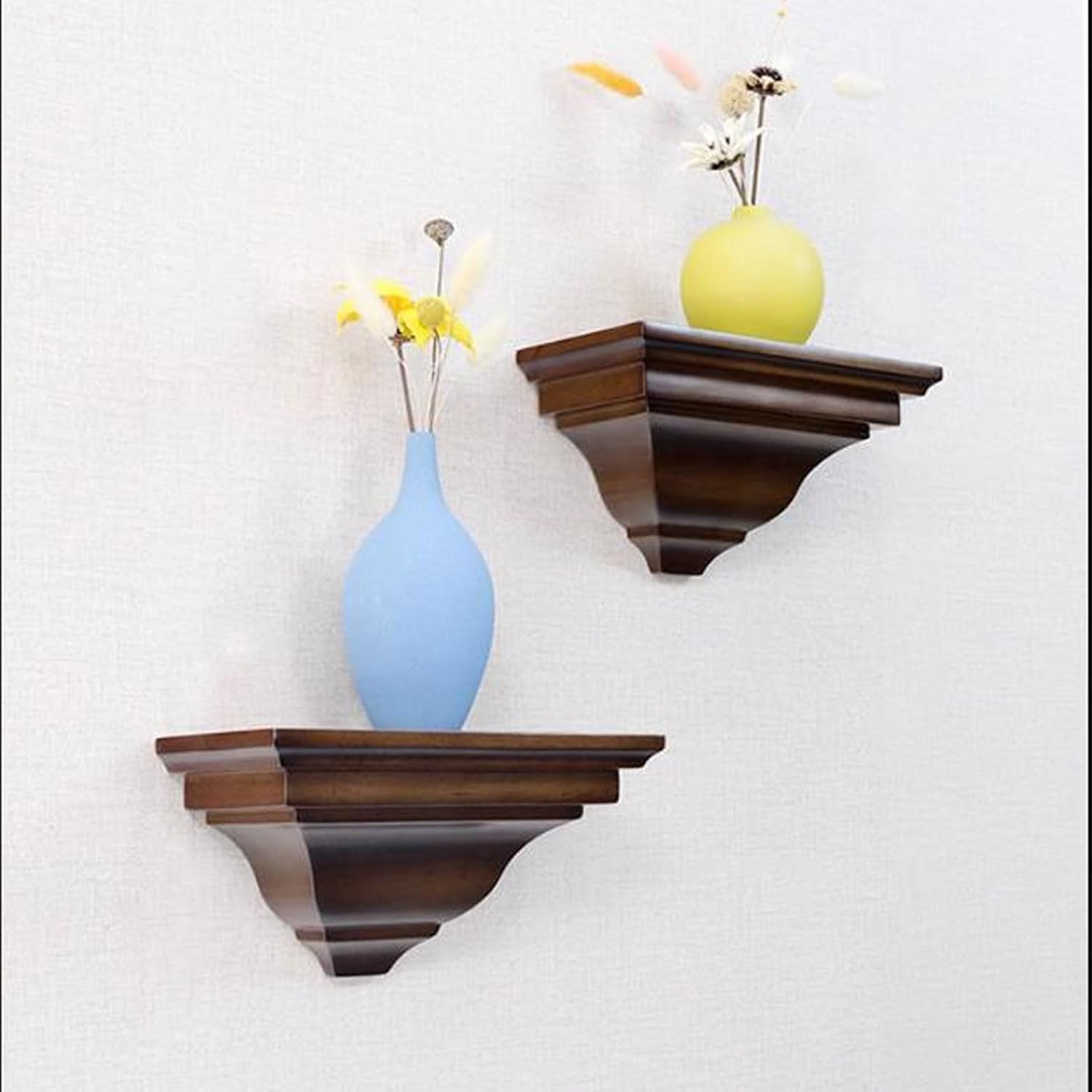 Floating Wall Shelves Solid Wood Floating Shelves for Wall, Bathroom Wall Mount Shelves, Wood Modern Display Shelves, Book Shelves,Wall Hanging Bracket for Bedroom,Living Room Background and Kitchen S