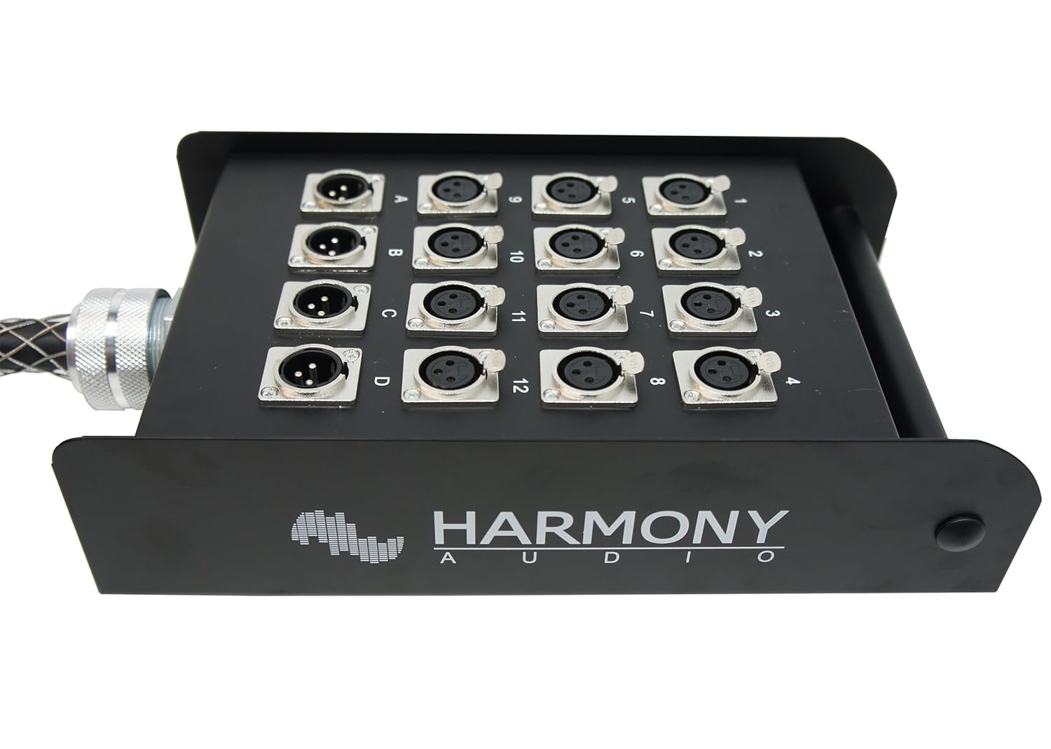 Harmony Audio HA-SB1650 Pro Stage XLR Snake Cable Box 16 Channel - 50 Feet (12 Send, 4 Returns)