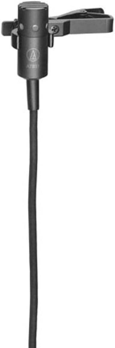 Audio-Technica AT831cW Cardioid Condenser Clip-On Lavalier Mic Terminated with locking 4-pin connector for A-T UniPak® body-pack wireless transmitters