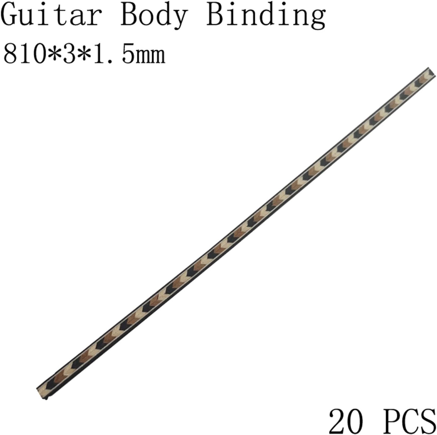 TSTS 20 Pcs Guitar Binding Inlay Body Project Guitar Bass Ukulele Back Middle Binding Accessories Guitar Parts Replacement (Color : 1)