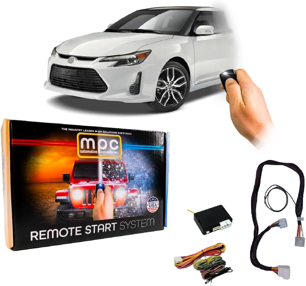 MPC Complete Remote Activated Remote Start Kit Compatible with Scion tC 2011-2016 - with T-Harness - Firmware Preloaded