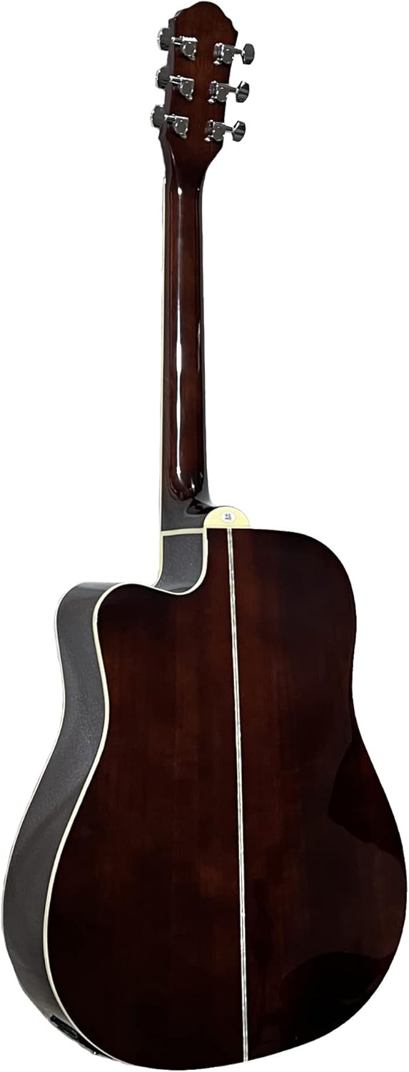 Oscar Schmidt OG2CESM Select Spruce Mahogany Dreadnought Acoustic-Electric Guitar - Spalted Maple