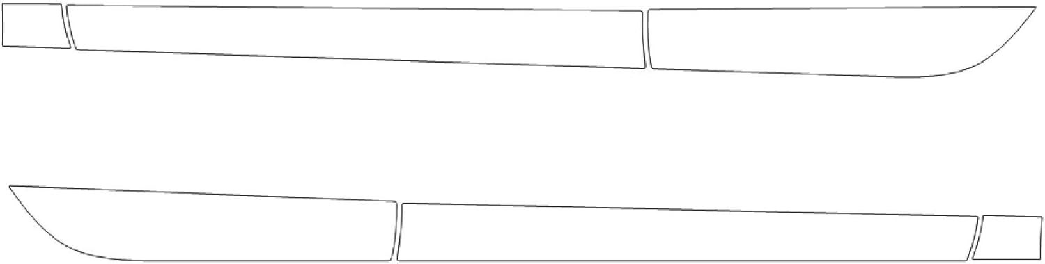 TRUE LINE Automotive Precut Door Rocker Splash Guard Clear Paint Protection Film Kit for A8 Allroad 2012 2013 2014 2015 2016