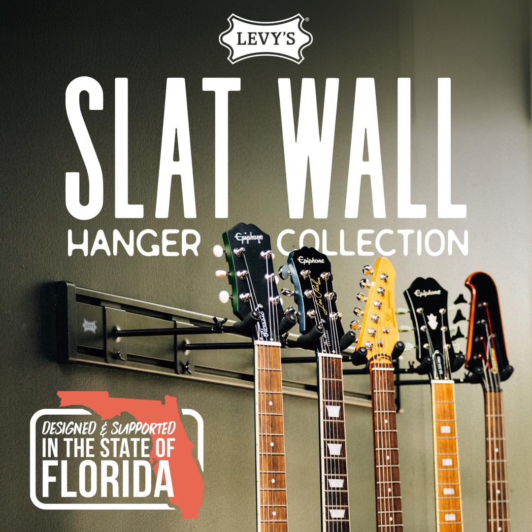 Levy's Leathers Adjustable Slatwall Guitar Hanger