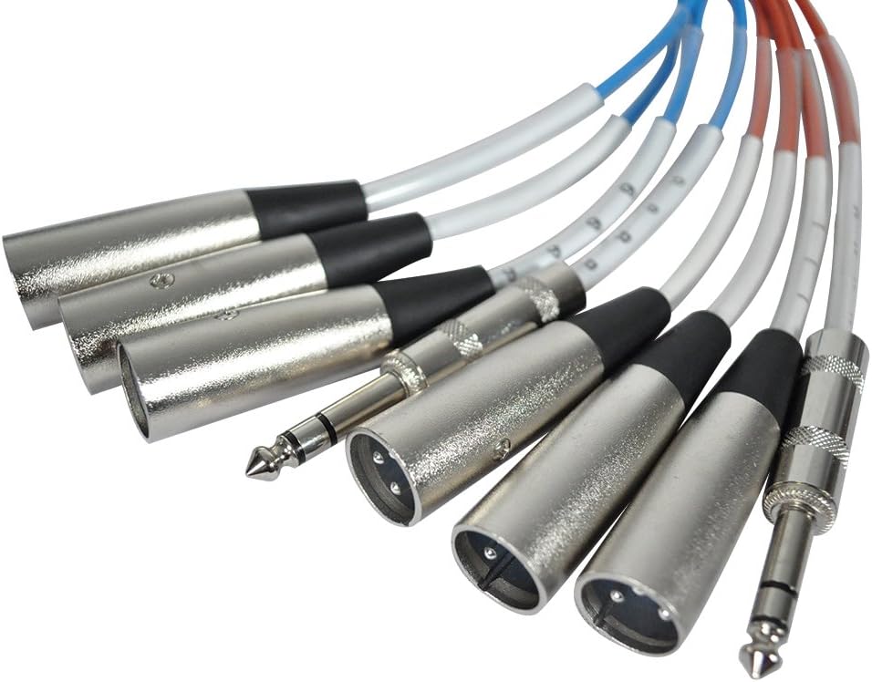 Seismic Audio SAHB-6x2x30 6 Channel 30-Feet Compact XLR Sub Snake with 2 Stereo Feeds