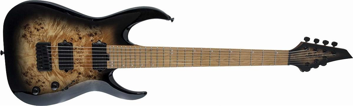 Jackson Signature Misha Mansoor Juggernaut HT7P - Black Burst Burl