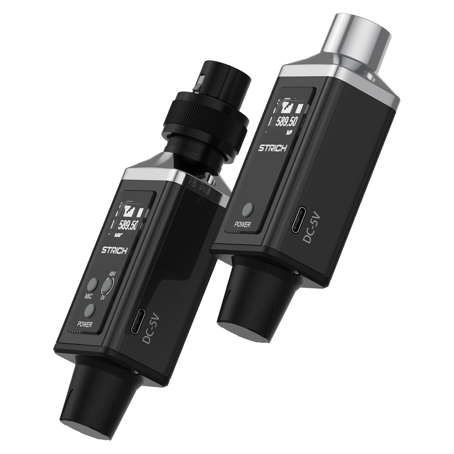 STRICH M3 UHF Wireless Microphone XLR Transmitter and Receiver 16 Channels, 164 ft Range, Plug-on Wireless Mic Adapter for Dynamic & Condenser Mic, Compatible with Audio Mixer, PA System