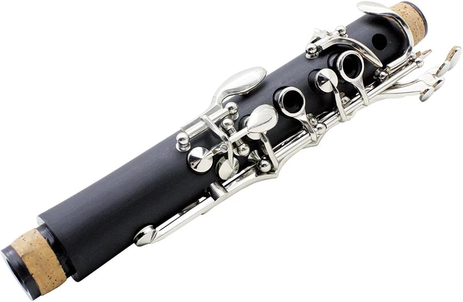 Clarinet Musical Instruments 17 Keys Clarinet Bb 6 Ring Clarinet Portable Bakelite Clarinet Professional Woodwind Instrument(Black)