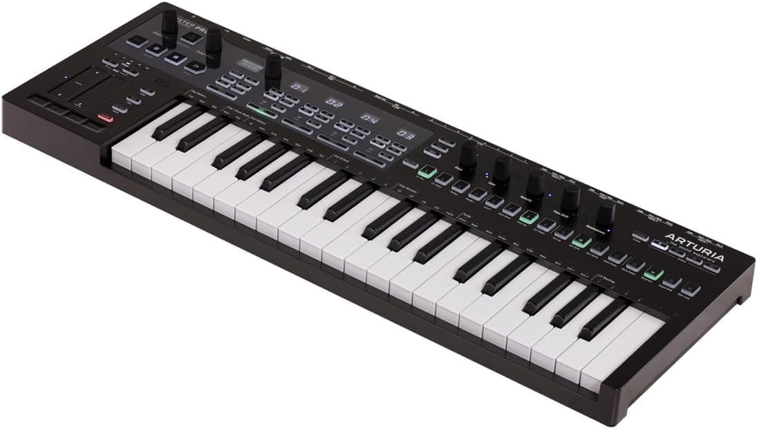 ARTURIA MIDI Keyboard Controller with KeyStep Pro Sequencer Function, USB CV/GATE Connection, Chroma Chroma