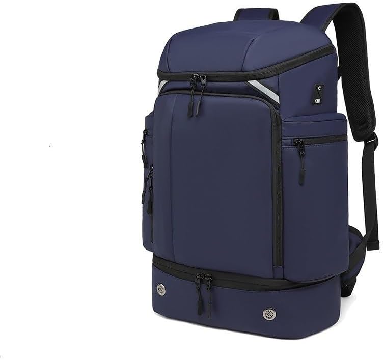 Men's Travel Backpack, Large Capacity Outdoor Hiking, Computer Bag, Short Distance(Tibetan Blue)