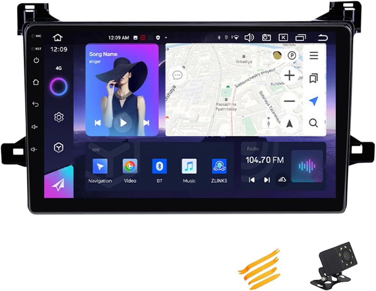 Android 13 Car Stereo QLED Display Compatible with Toyota Prius XW50 2015~2020 Touch Screen 9 Inch Car Radio with Car Play Bluetooth Navigation Android Car Radio FM RDS SWC,8 Core NF7 8G+256G