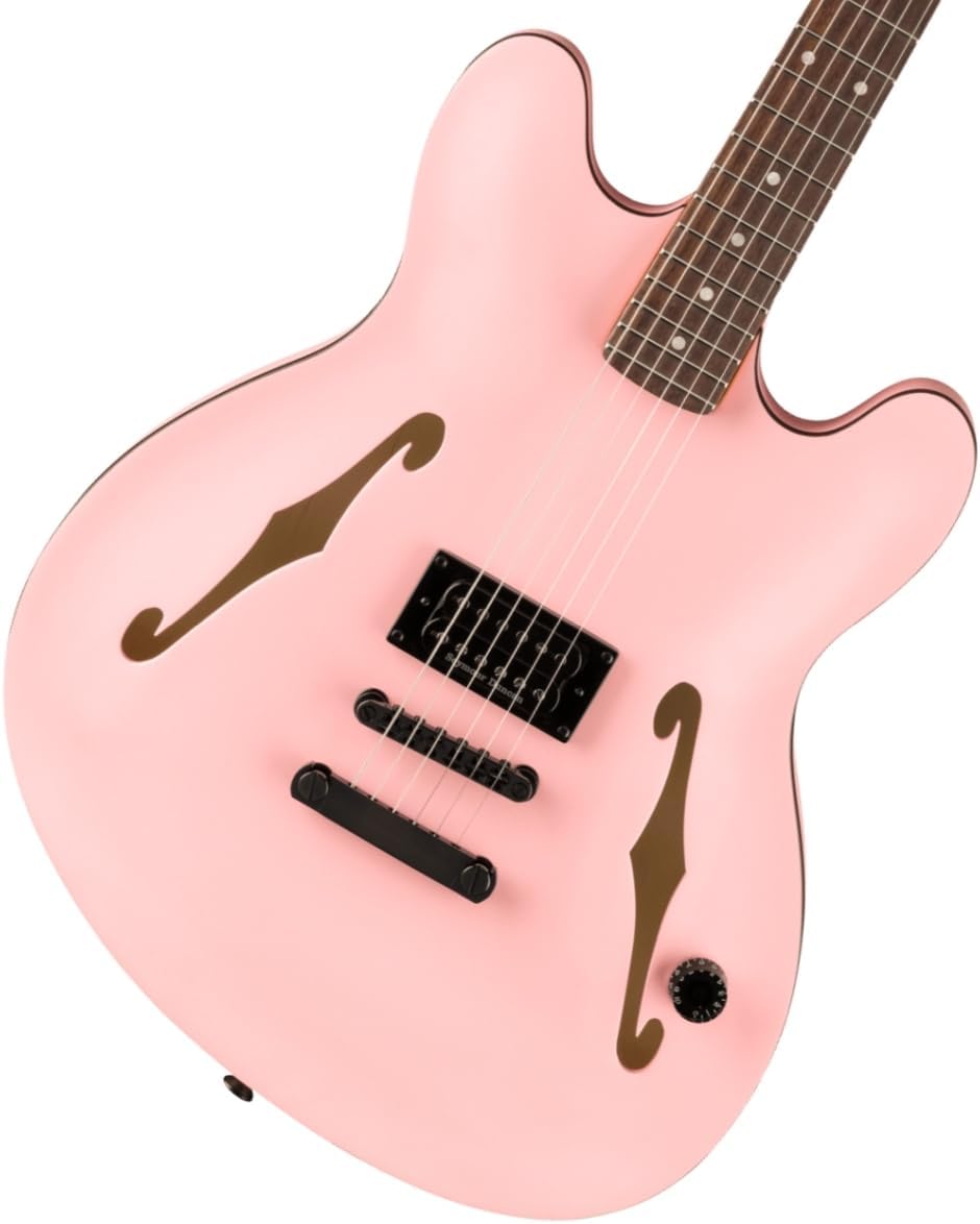 Fender Tom DeLonge Starcaster Semi-hollowbody Electric Guitar - Satin Shell Pink