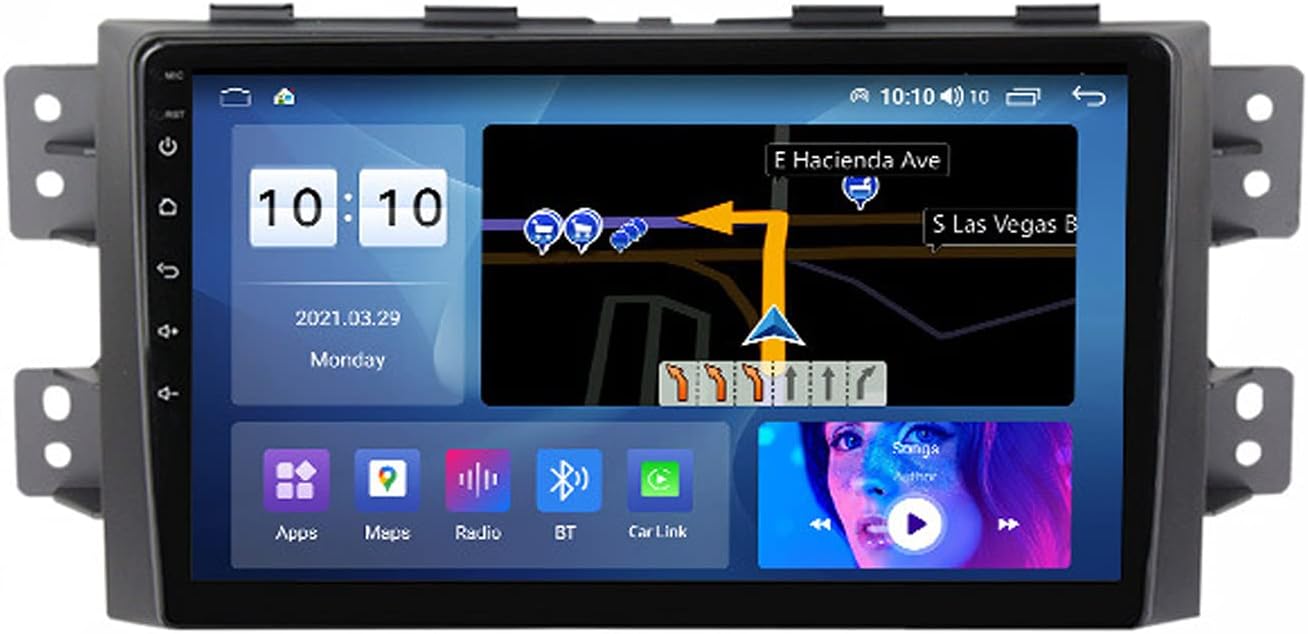 Android 11 Car Radio Multimedia Player for Kia Borrego 2008-2011 Car Stereo with Rear View Camera Supports Carplay Mirror Link Steering Wheel Control RDS FM/AM Bluetooth