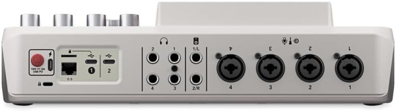 Rode RODECaster Pro II Integrated Audio Production Studio (White) Bundled with (2) Podcast Mic Packs + 128GB Micro-SD Card + Cleaning Cloth (4 Items)