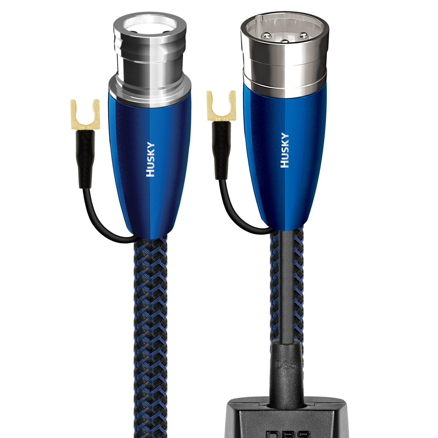 AudioQuest 2m Husky XLR Low-Frequency Subwoofer Audio Interconnect Nylon Braid