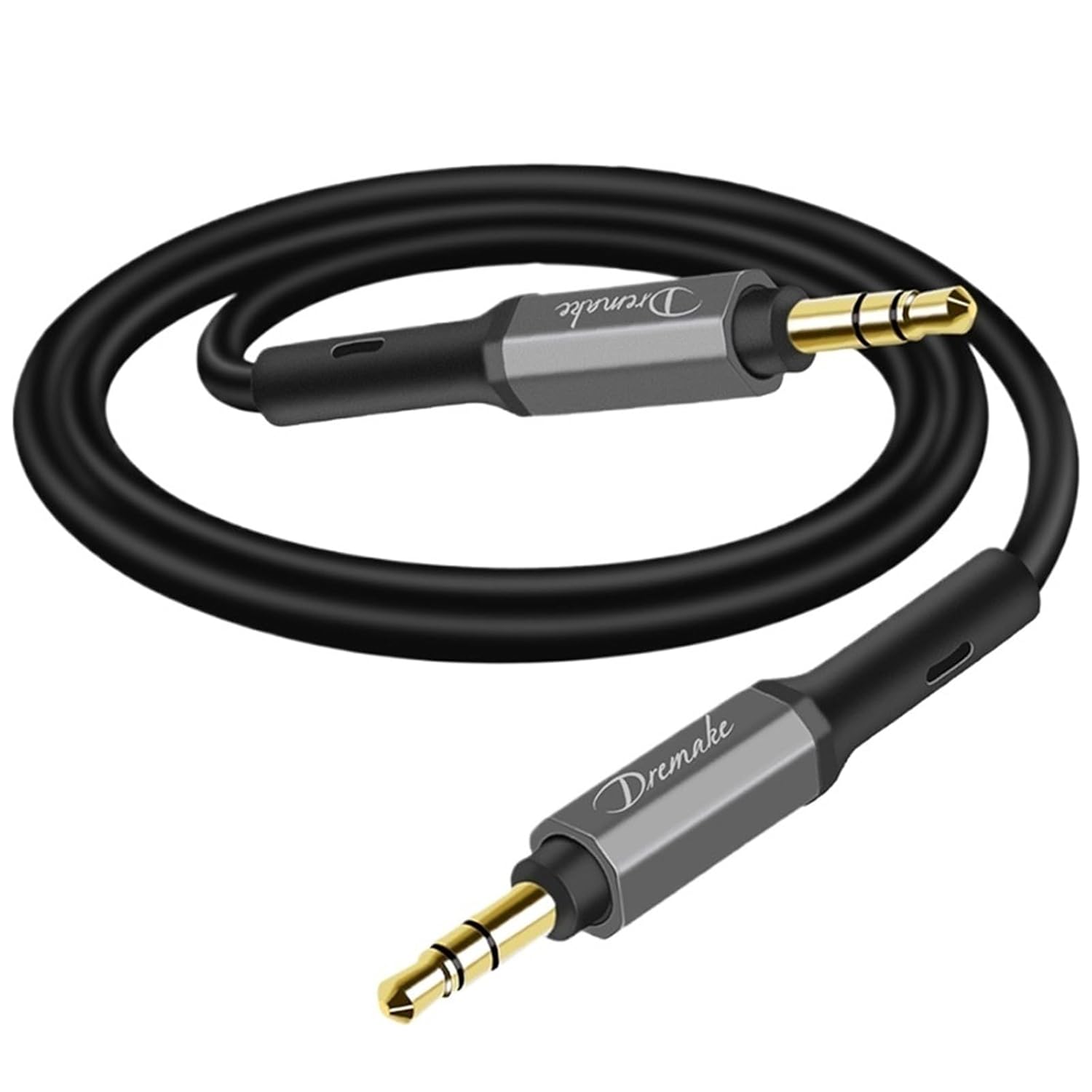 3.5mm PVC Jacket Aux Cable Audio Auxiliary Input Adapter Male to Male Cord for Headphones Car Home Stereos Speaker iPhone iPad(2m)