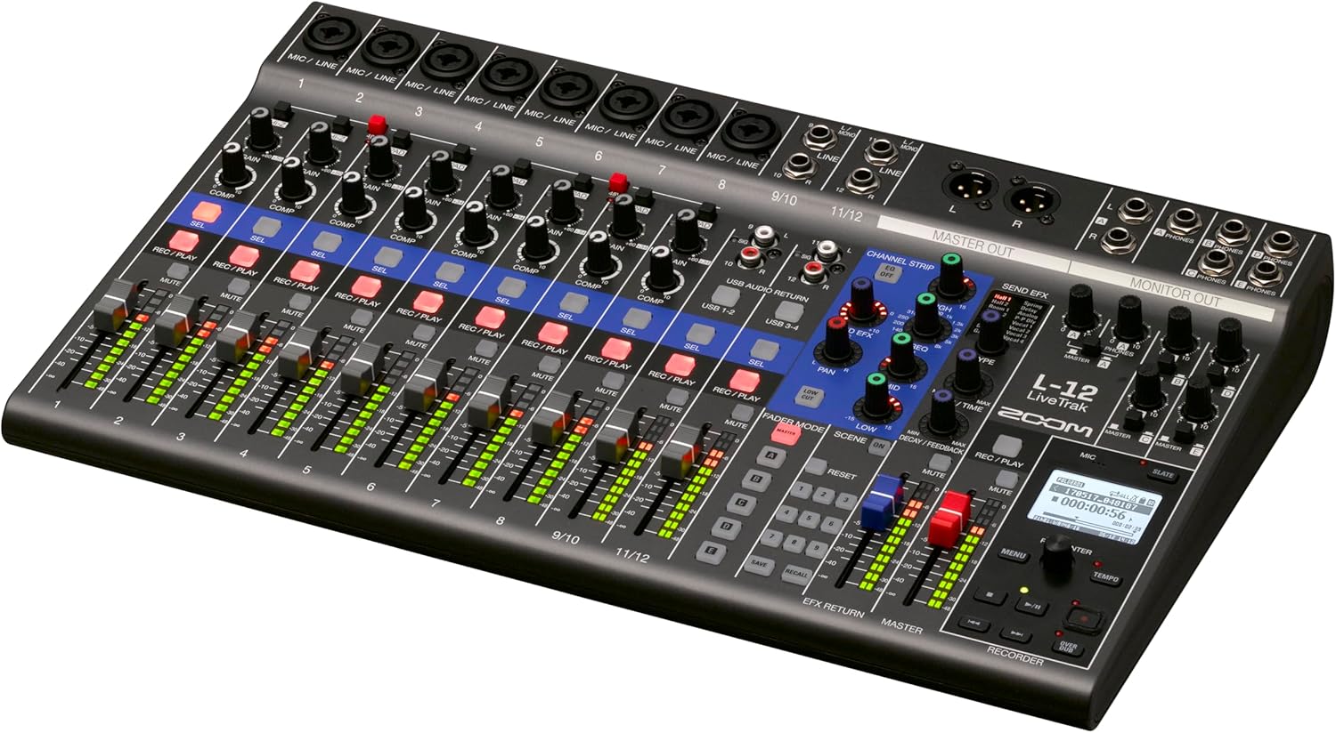 Zoom L-12 -Channel Mixer - Powered
