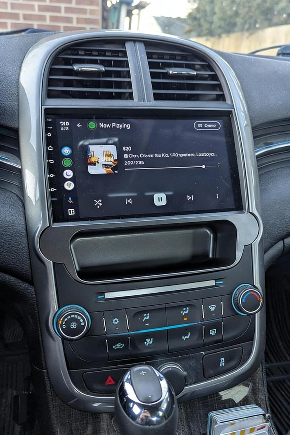 2+32G 9in Car Stereo for Chevy Malibu 2011-2015 w/GPS Navigation with Carplay w/Android Auto Double Din Touchscreen Car Radio Receiver Backup Camera