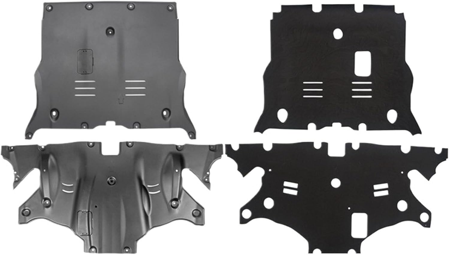 Car Chassis Armor Soundproof Cotton Compatible For Tesla Model 3 Engine Guards Manganese Steel Engine Protection Device Model3 Accessories(Alloy Soundproof)