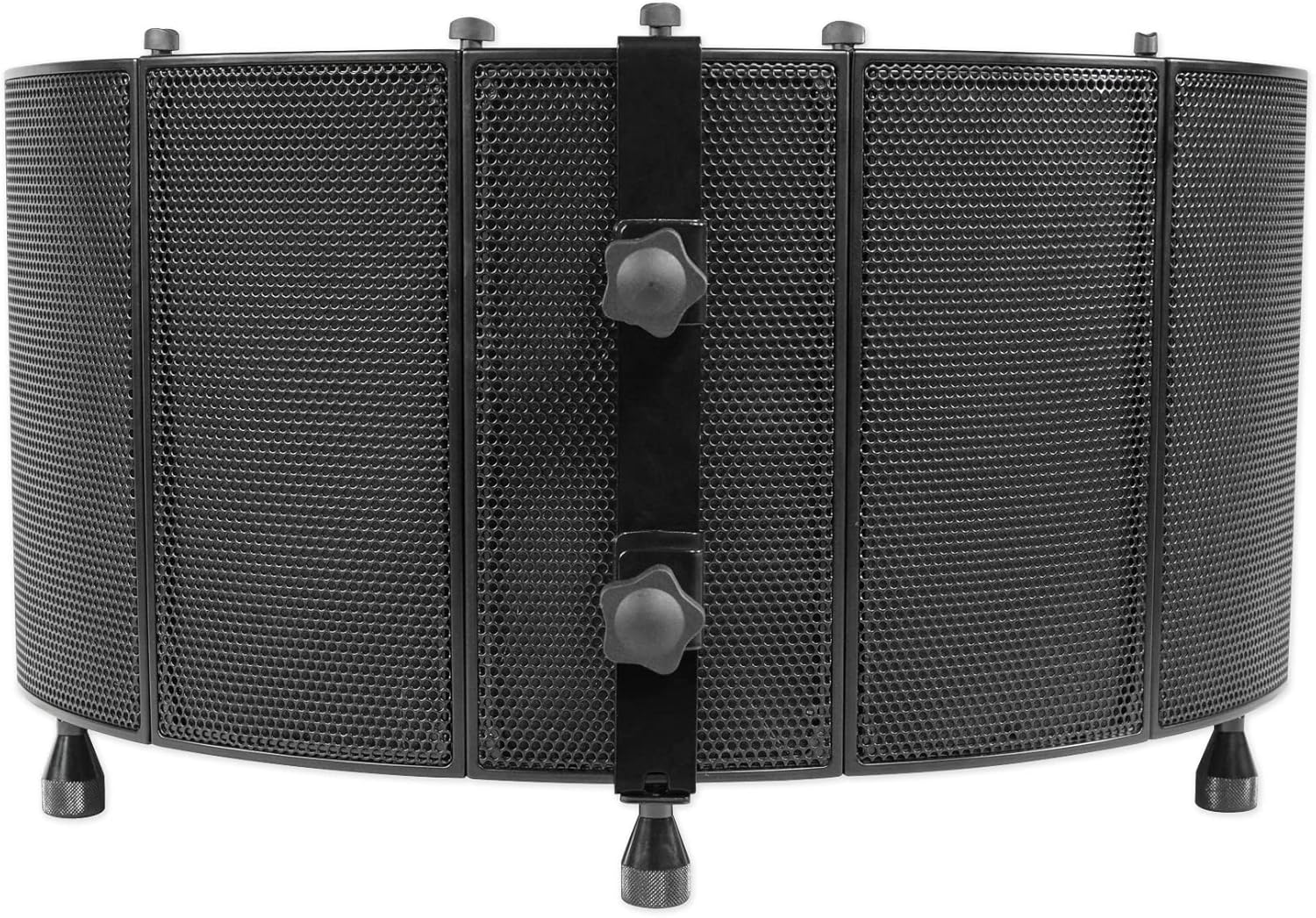 Rockville RCM01 Bundle: Pro Studio Recording Condenser Microphone with Metal Shock Mount, ROCKSHIELD 3 Large Mic Isolation Shield with Sound Dampening Foam, 2-Items