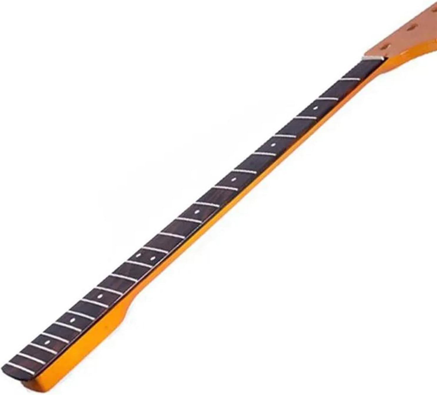 Replacement Guitar Neck 21 Frets Yellow Color Glossy Paint Maple Electric Bass Guitar Neck Rosewood Fingerboard Musical Instrument Accessories