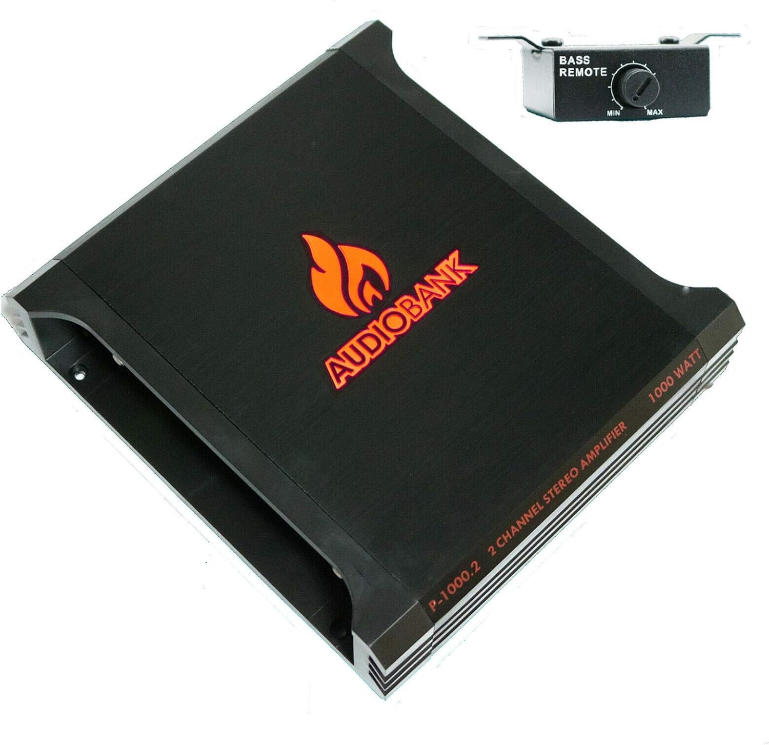 Audiobank P1000.2 1000 Watt 2-Ohm Stable 2 Channel Bridgeable & TRI-Mode Operation Stereo Amplifier with Subwoofer Variable Crossover Deep Bass Control - 2nd Gen.